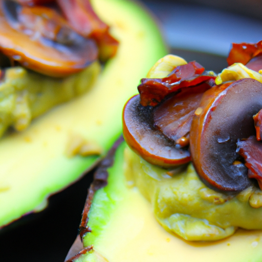 Avocado And Bacon Stuffed Mushrooms