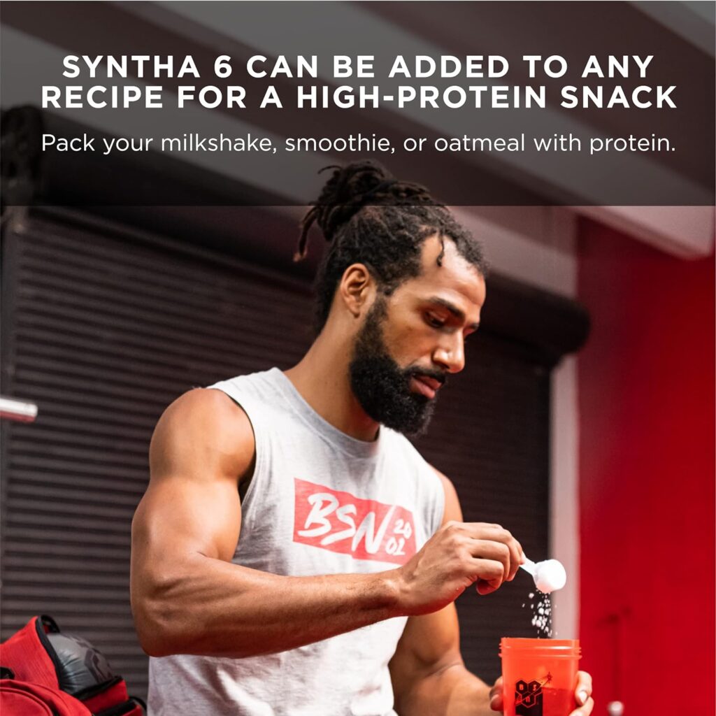 BSN SYNTHA-6 Whey Protein Powder with Micellar Casein, Milk Protein Isolate, Chocolate Milkshake, 48 Servings (Packaging May Vary)