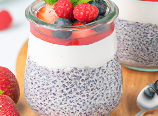 Chia Seed Pudding With Coconut Milk And Berries