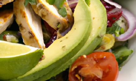 Chicken And Avocado Salad With Lime Dressing