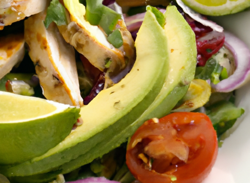 Chicken And Avocado Salad With Lime Dressing