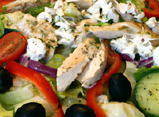 Greek Salad With Grilled Chicken