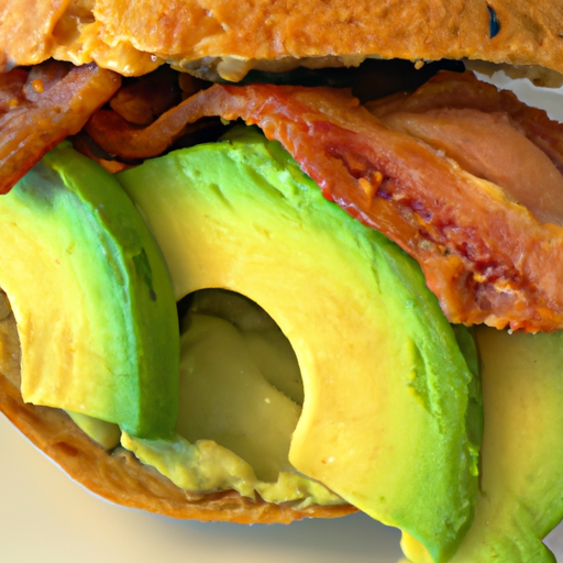 Keto Avocado And Bacon Breakfast Sandwich