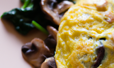 Keto Omelette With Mushrooms And Spinach