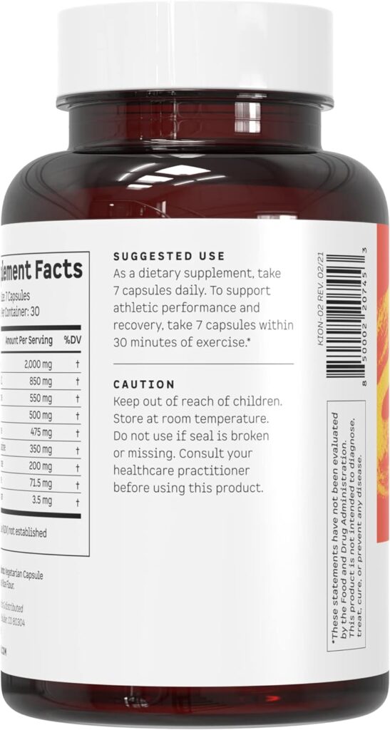 Kion Aminos Essential Amino Acids Capsules | The Building Blocks for Muscle Recovery, Reduced Cravings, Better Cognition, Immunity, and More | 30 Servings