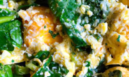 Spinach And Feta Scrambled Eggs