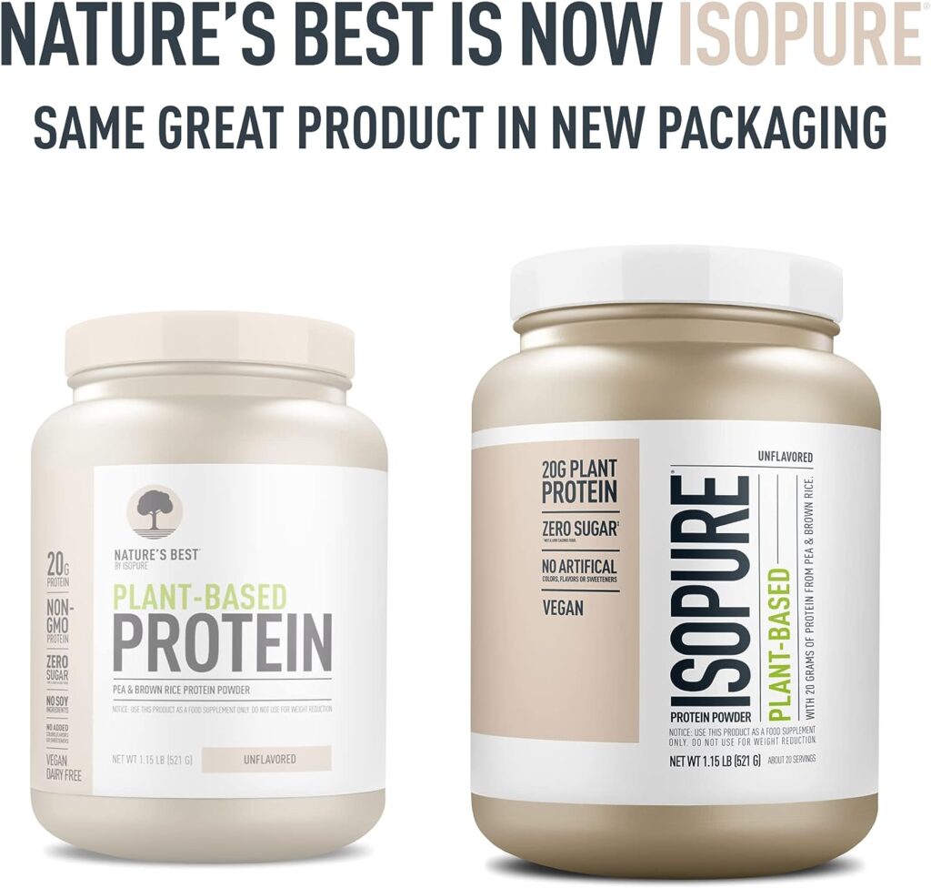 Isopure Unflavored Protein, 25g Whey Isolate, with Vitamin C  Zinc for Immune Support, Zero Carb  Keto Friendly, 47 Servings, 3 Pounds (Packaging May Vary)