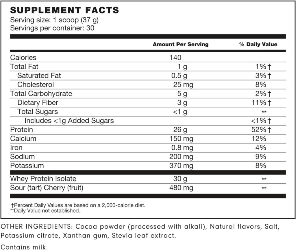 LADDER Whey Protein Powder, 26g Protein for Muscle Gain, 7g BCAAs, 14g EAAs, No Artificial Sweeteners, NSF Certified Supplements (Chocolate, 30 Serving Bag)