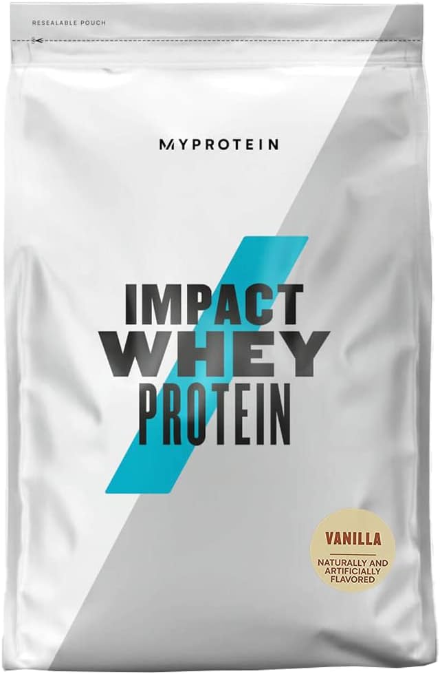 Myprotein® Impact Whey Protein Powder, Vanilla, 5.5 Lb (100 Servings)